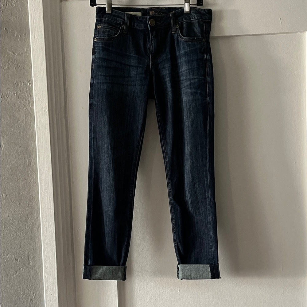 Kut from the Kloth Dark Blue Cropped Jeans